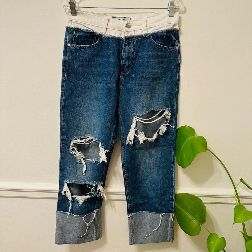 Y2K Bethune Chow distressed jeans